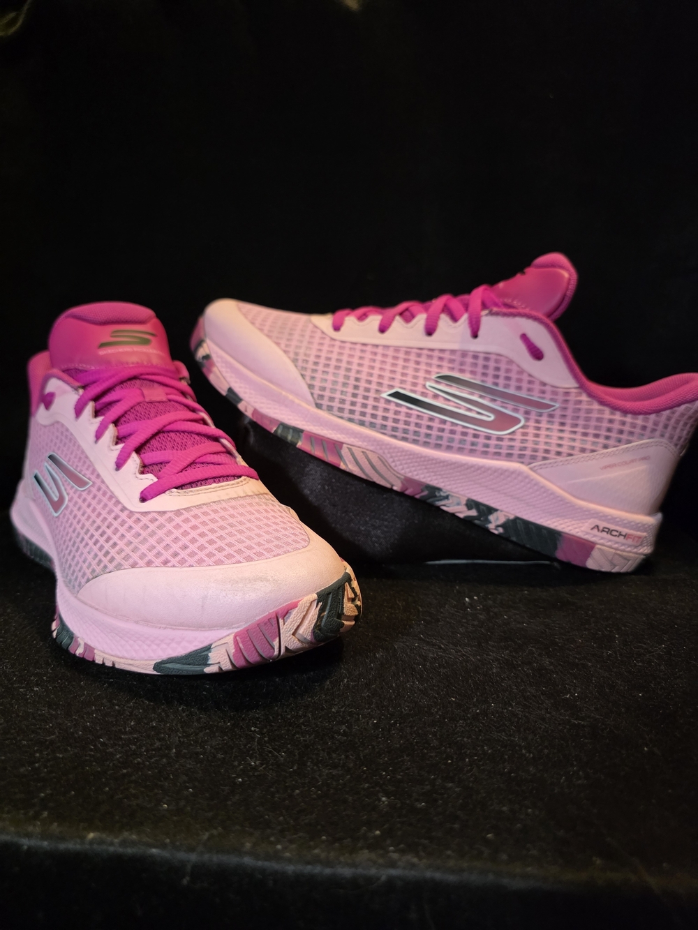 Skechers Pink Arch Support Women's Running Shoes Womens 9